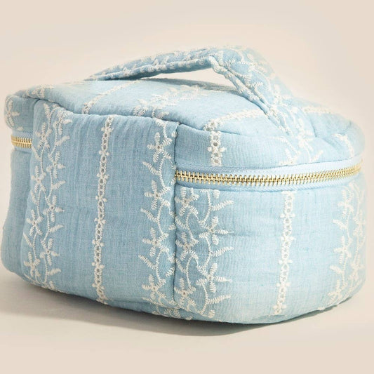 Flower Vine Pattern Makeup Case Cosmetic Bag