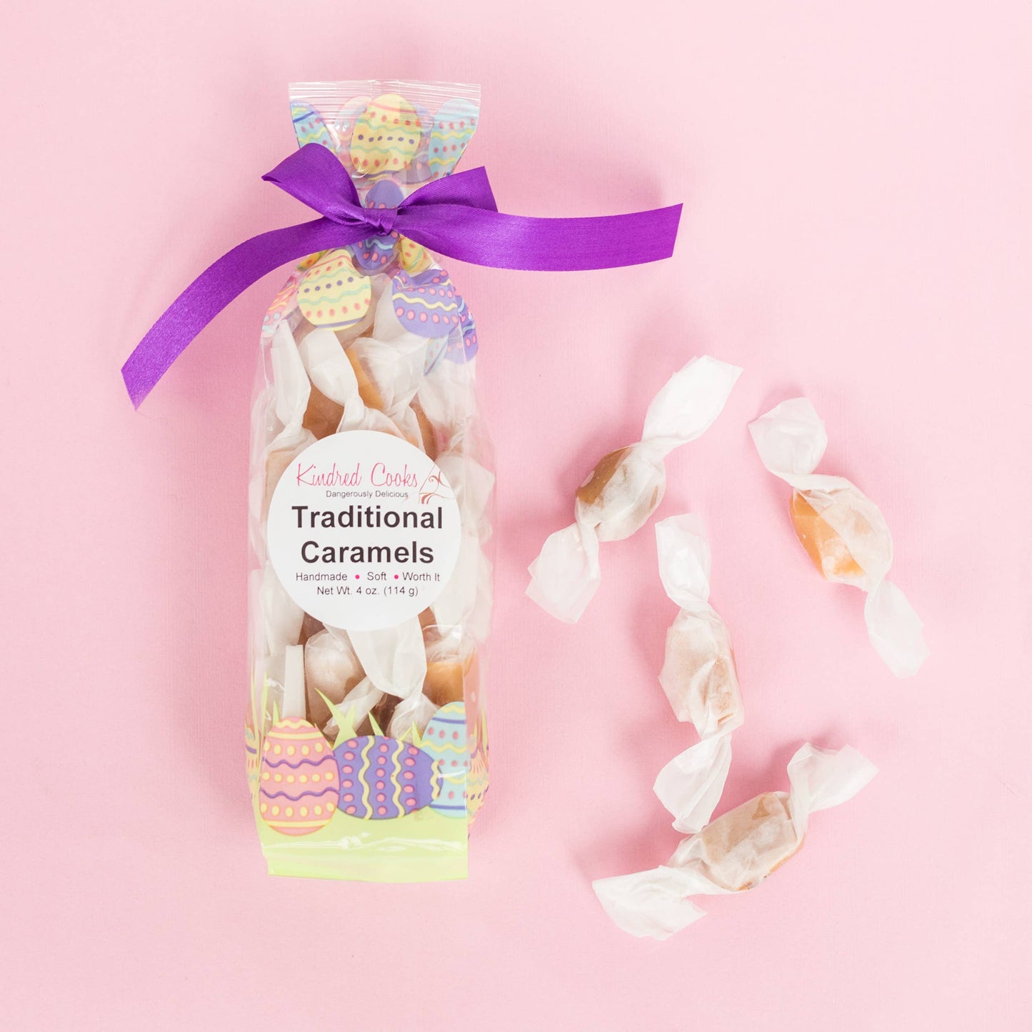 Easter Sea Salt Caramels, 4 oz. Bag