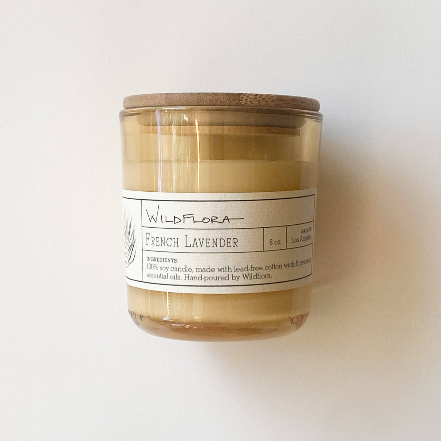 WildFlora Hand-Poured Candle: FRENCH LAVENDER