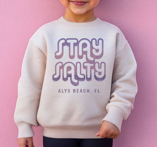 Children’s Pismo Beach Stay Salty Sweatshirt - Premium Midweight