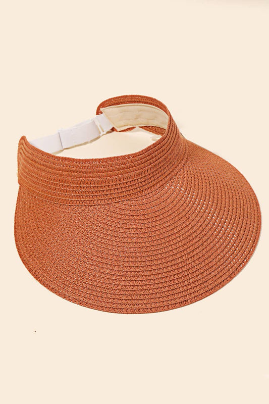 Natural Straw Fashion Visor