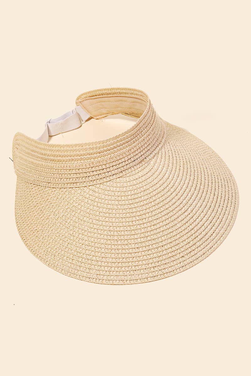 Natural Straw Fashion Visor