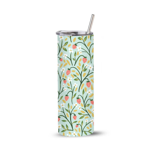 Strawberry Meadow 20oz Stainless Steel Skinny Tumbler