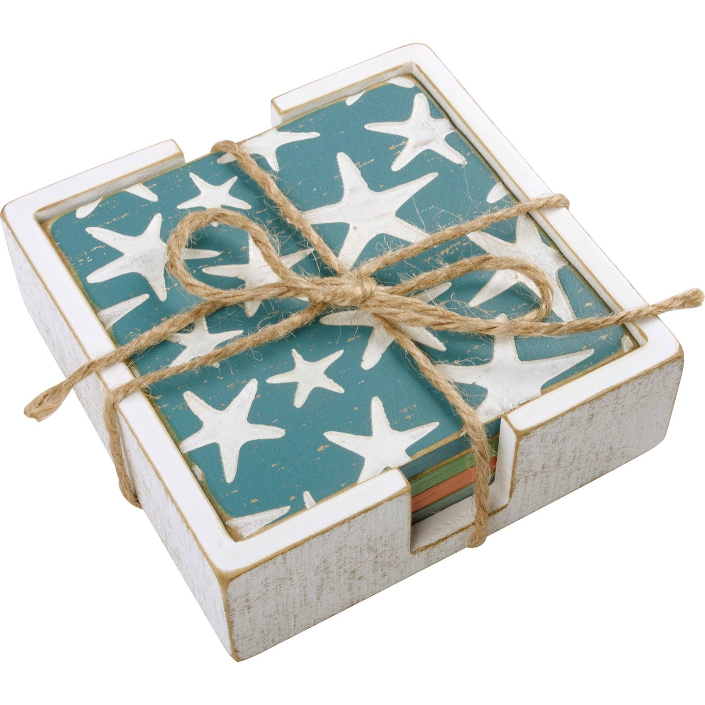 Block Print Beach Coaster Set