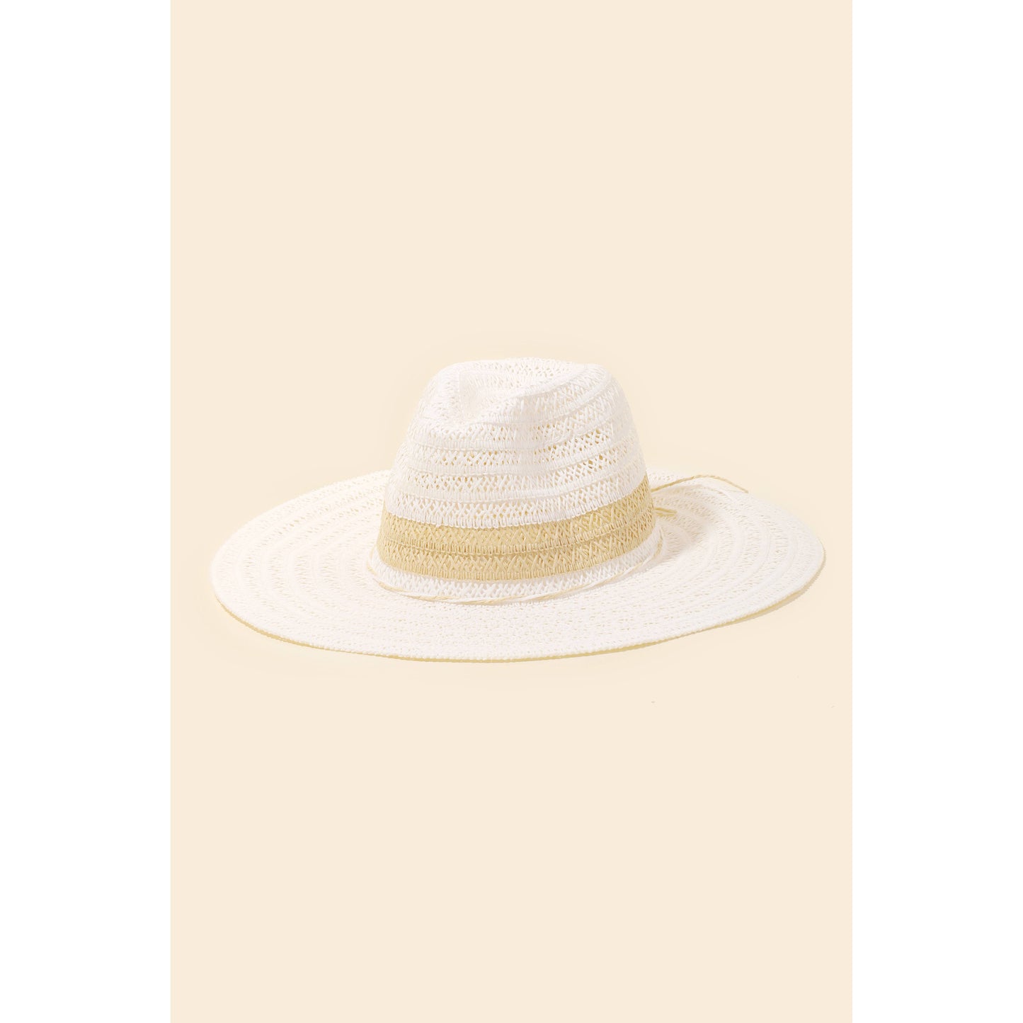 Straw Braided Ribbon Strap Sun Hat