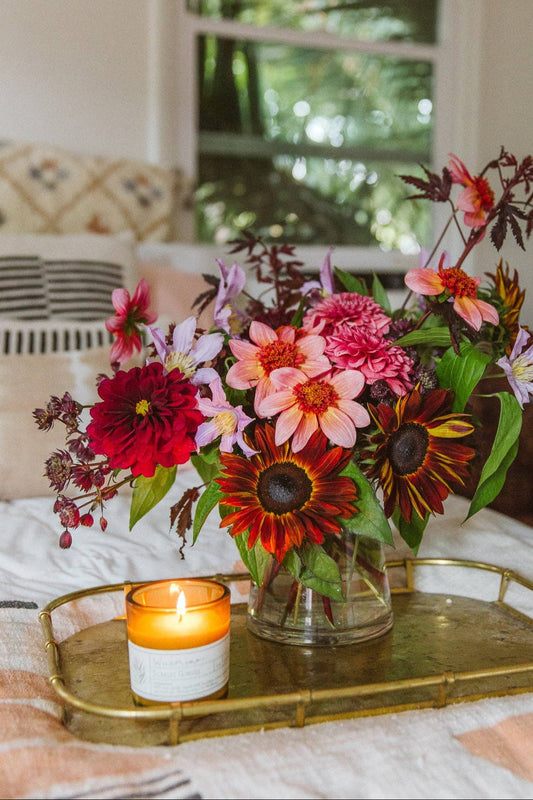 WildFlora Hand-Poured Candle: COASTAL FIG