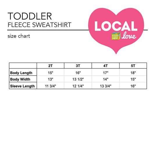 Pismo Beach Supergraphics Repeat - Toddler Fleece Sweatshirt