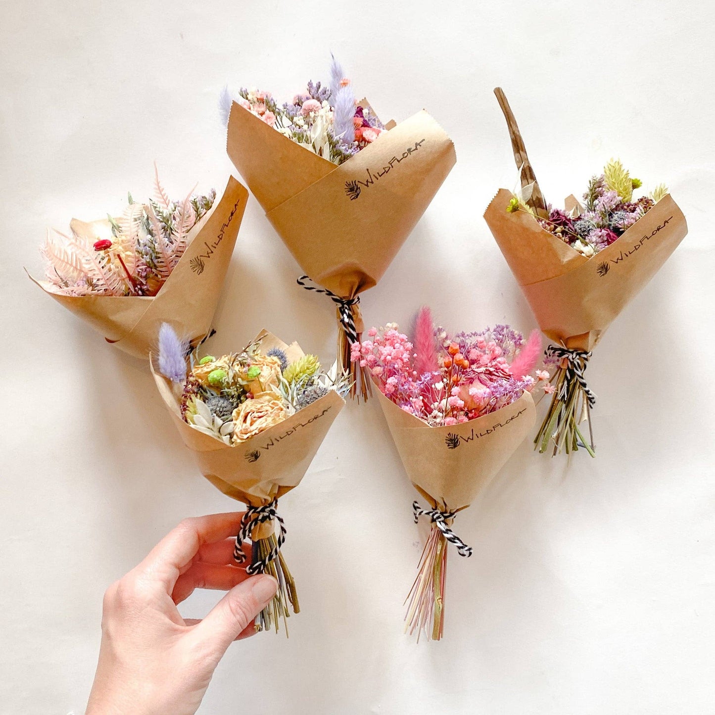 Mini Dried Flower Bouquets