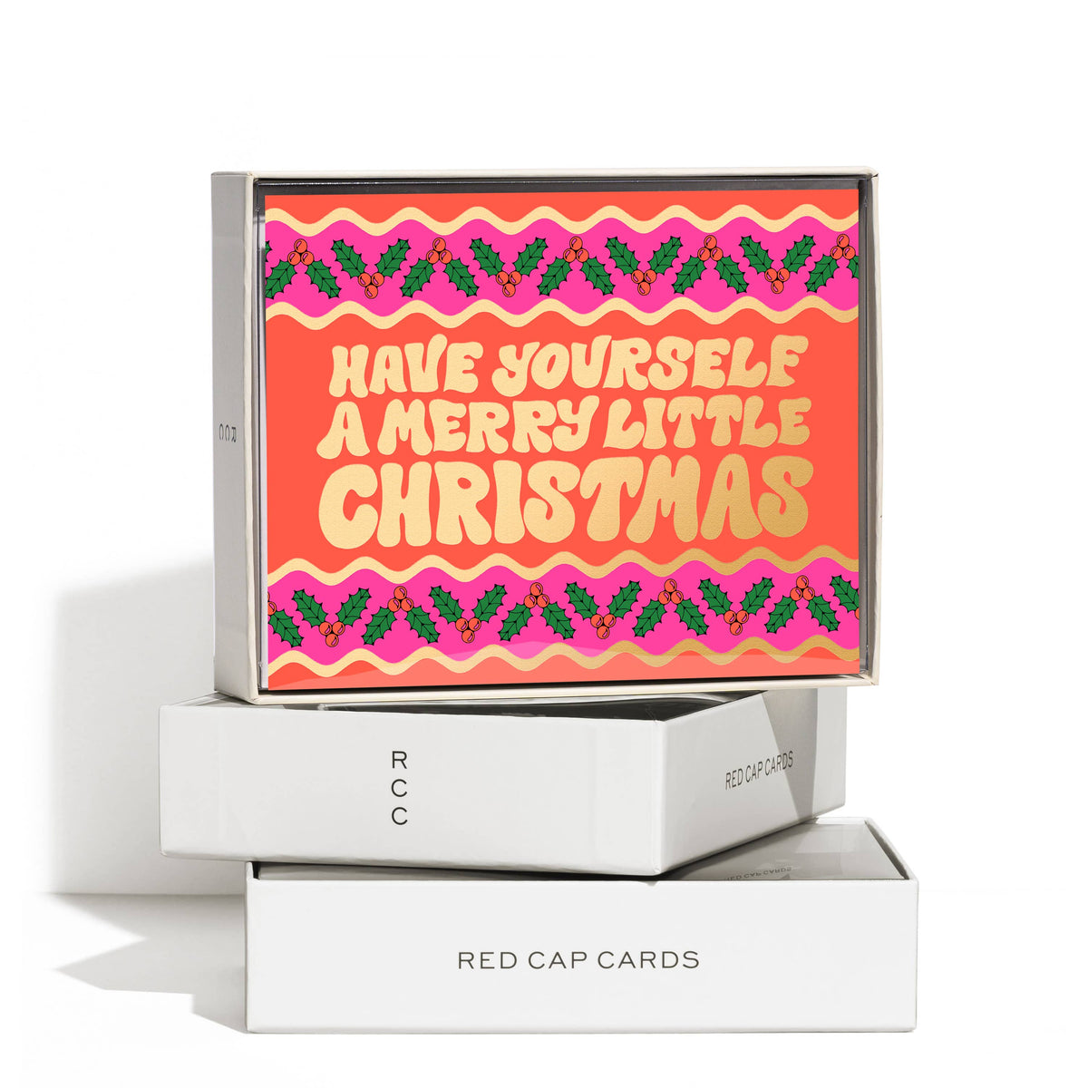 Merry Little Christmas Sweater Greeting Card by Krista Perry