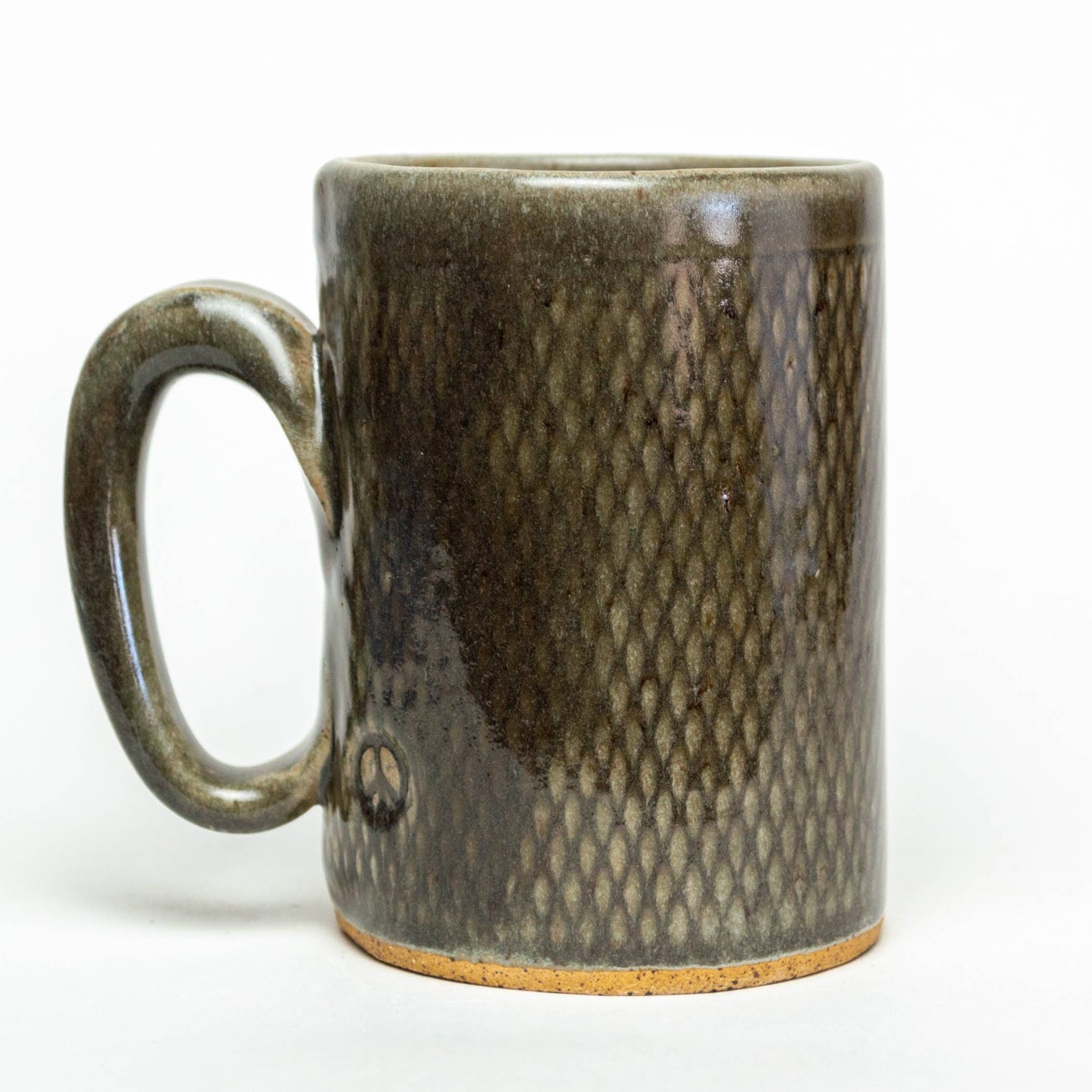 White Horse Design Handmade, in Ohio, Ceramic 14oz Gray Mug