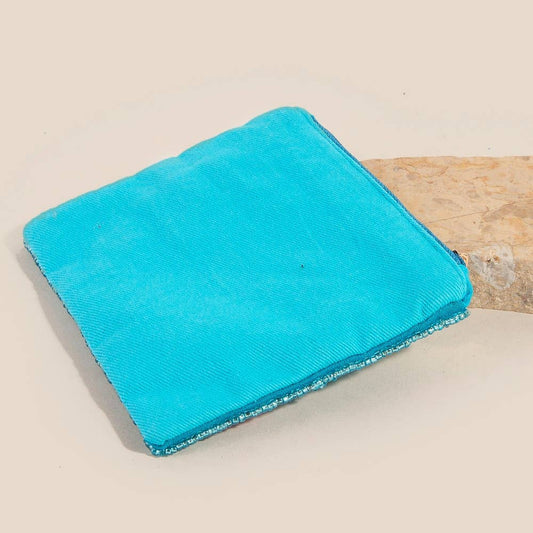 Seed Beaded Sea Life Coin Purse