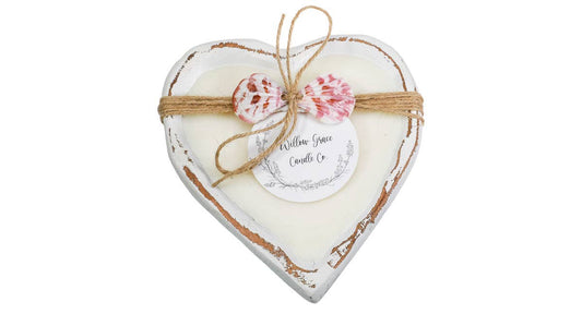 Small Heart Dough Candle