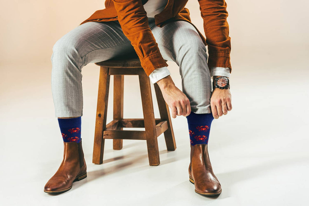 Sick socks - Crab - Seafood Food Service Dress Casual Socks