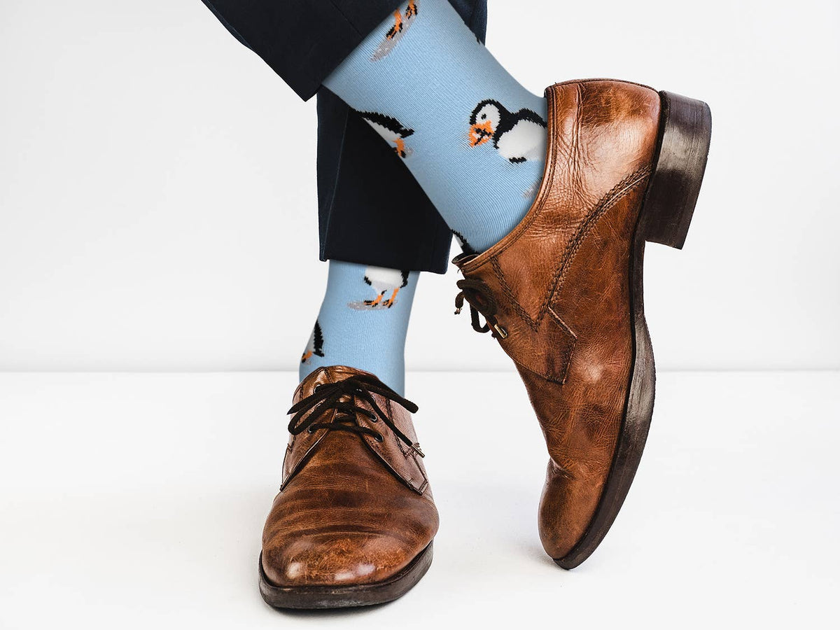 Casual Designer Animal Socks - Puffin - for Men and Women