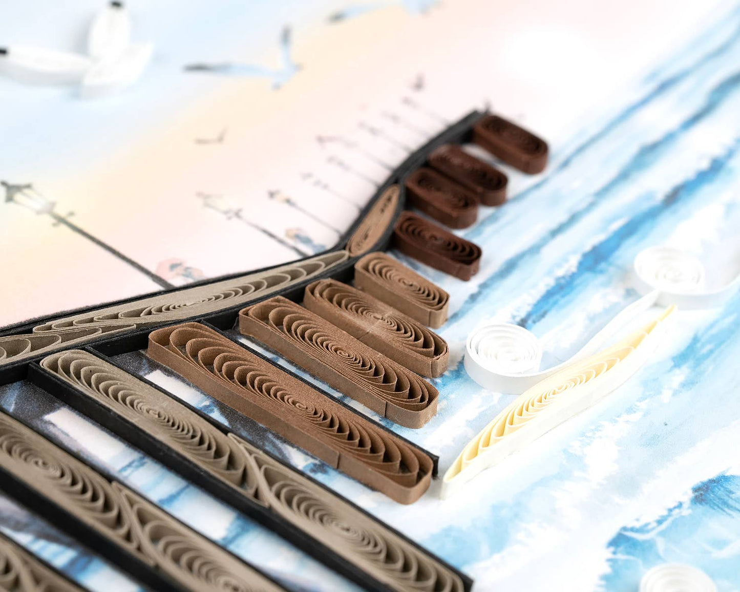 Quilled Pier Everyday Greeting Card