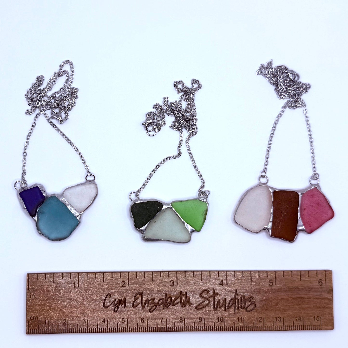 Handmade Shoreline Sea Glass Necklace