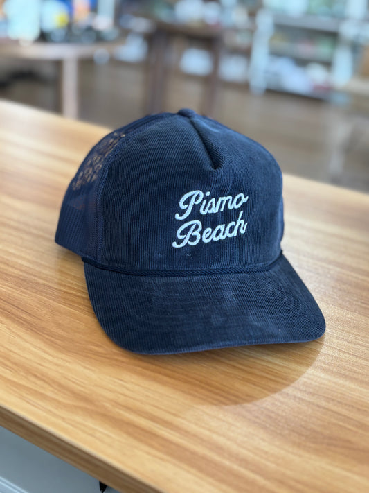Pismo Beach Embroidered Hat Corduroy