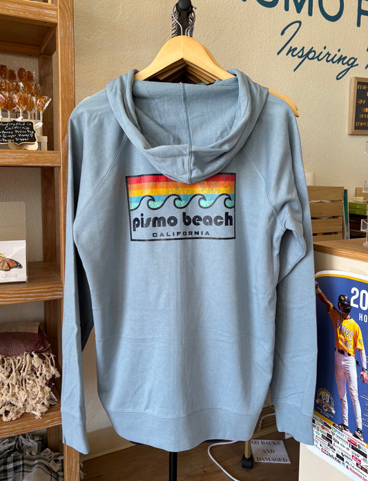 Waves and Stripes Full Zip Hoodie