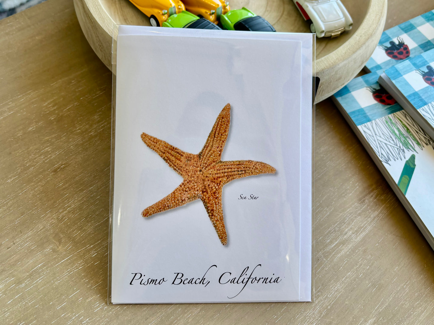 Pismo Beach Sea Star Everyday Greeting Card, Recycled Material