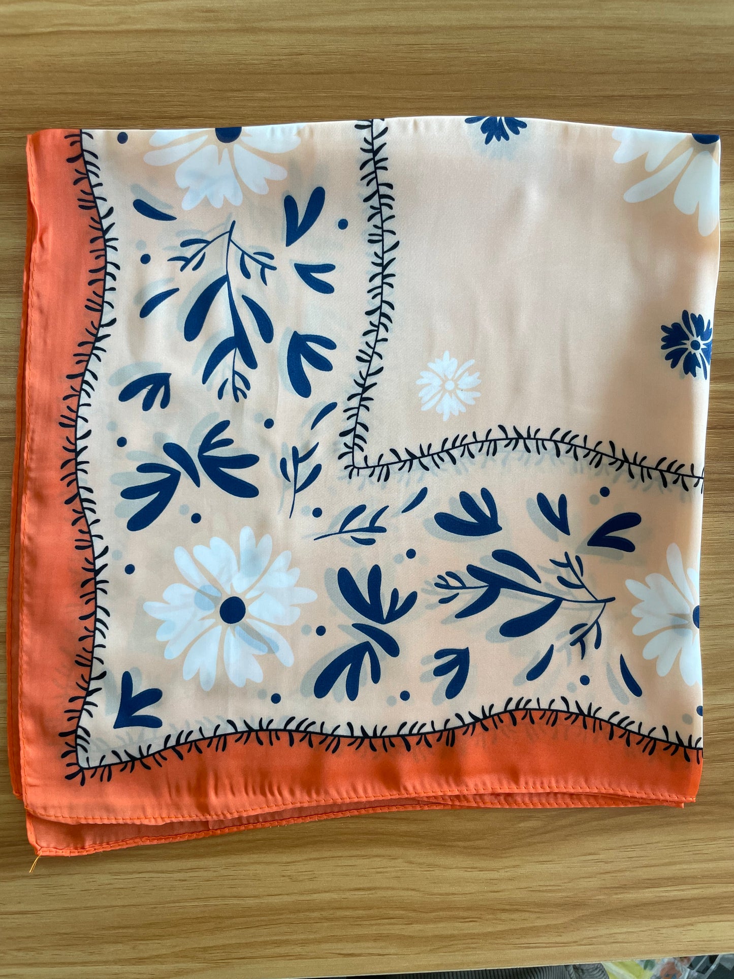 Bandana Scarf - Paisley Orange