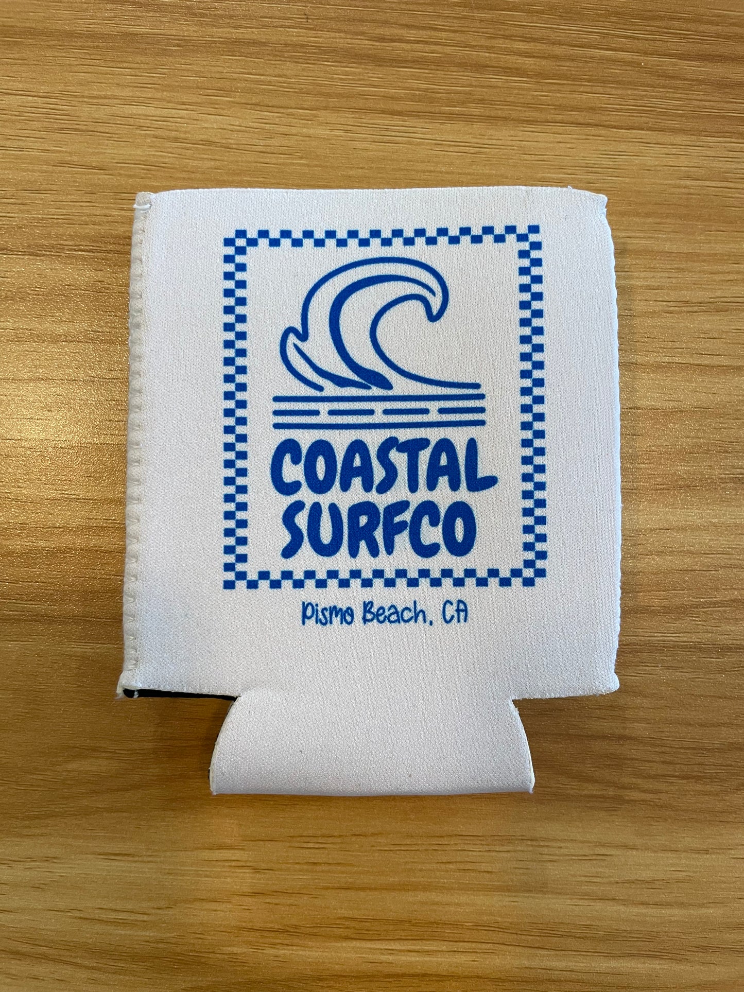 Pismo Beach Slim Can Cooler Koozie - Coastal Drink Sleeve