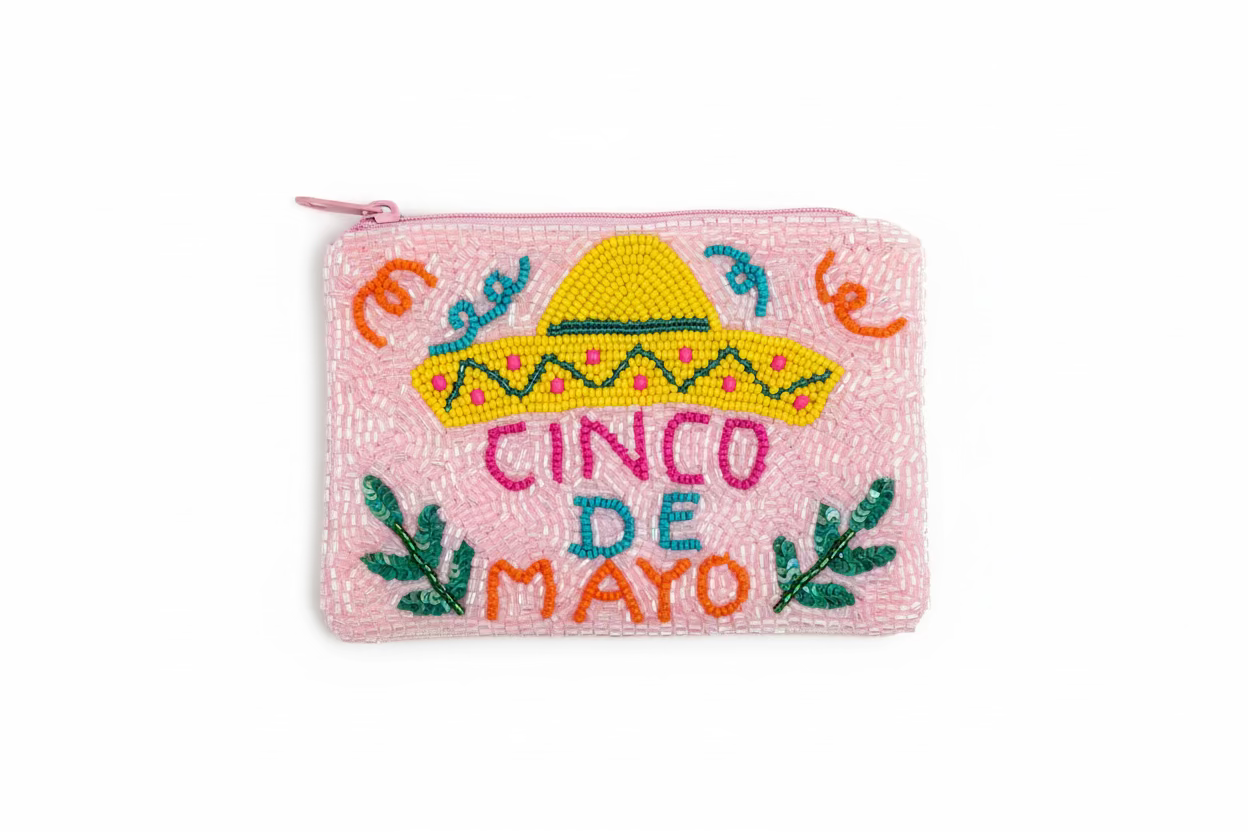Cinco de Mayo Beaded Coin Purse