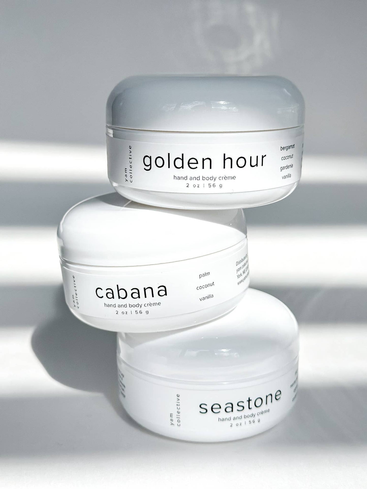 Hand + body creme: seastone / plum, marine minerals, cypress