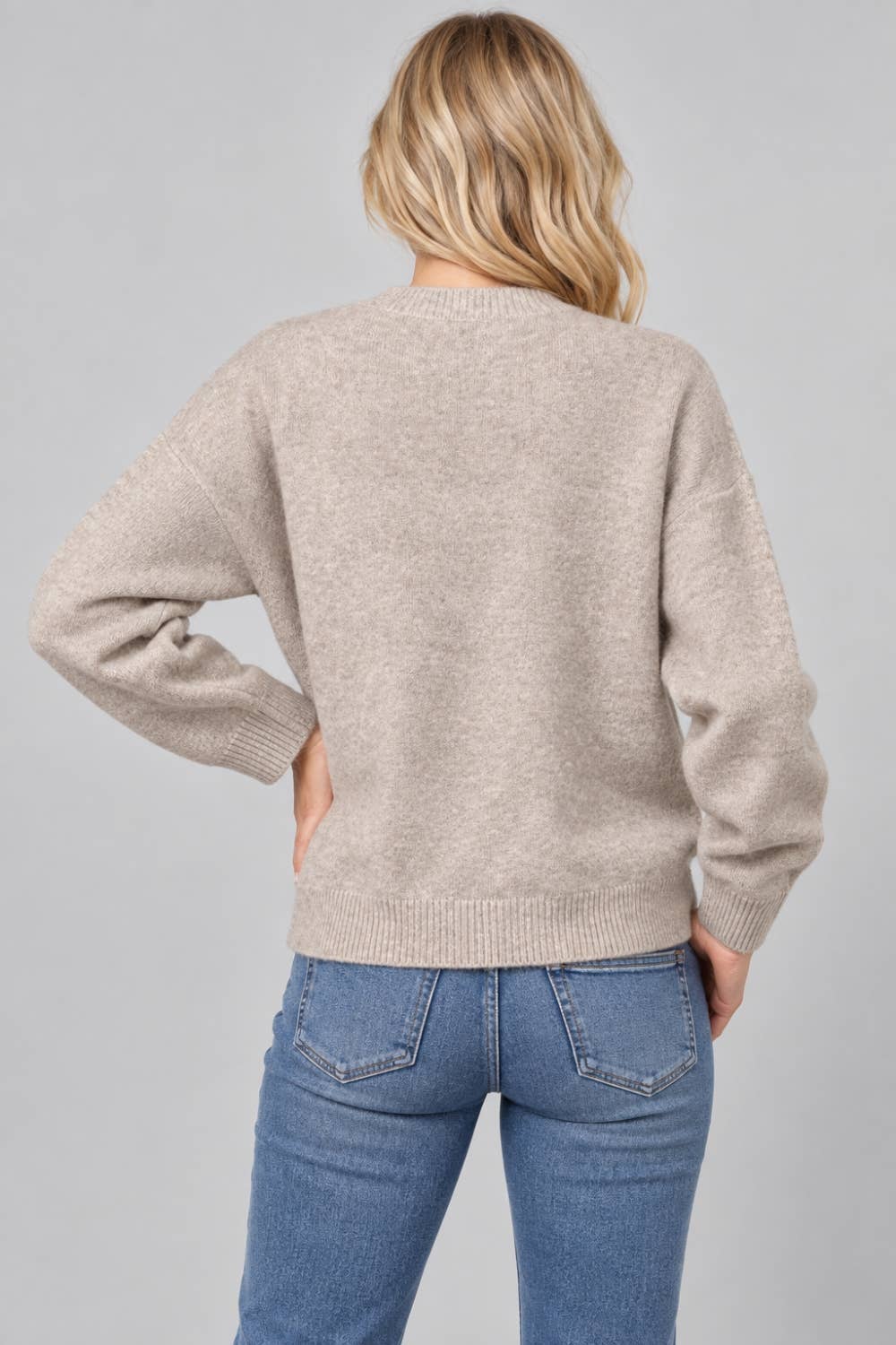 Women’s Owl Knit Sweater – Relaxed Woodland Pullover
