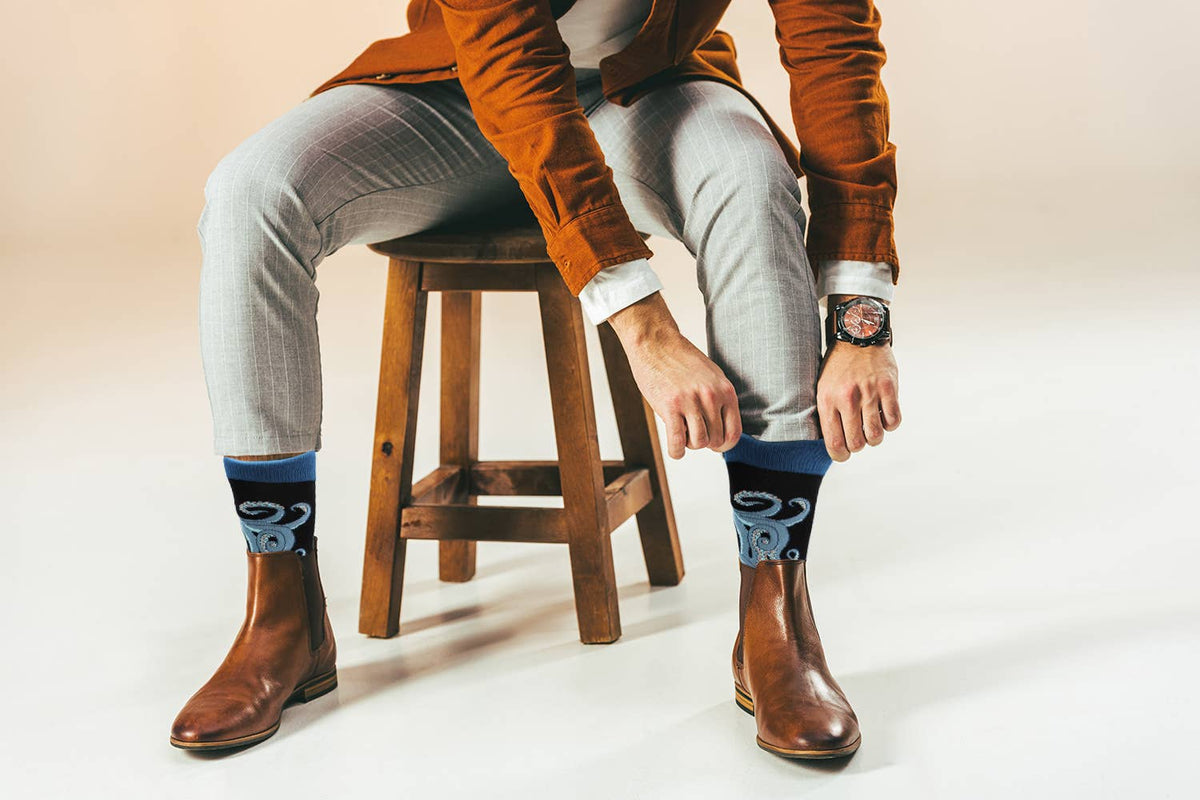 Sick Socks – Octopus - Animals Casual Dress Socks