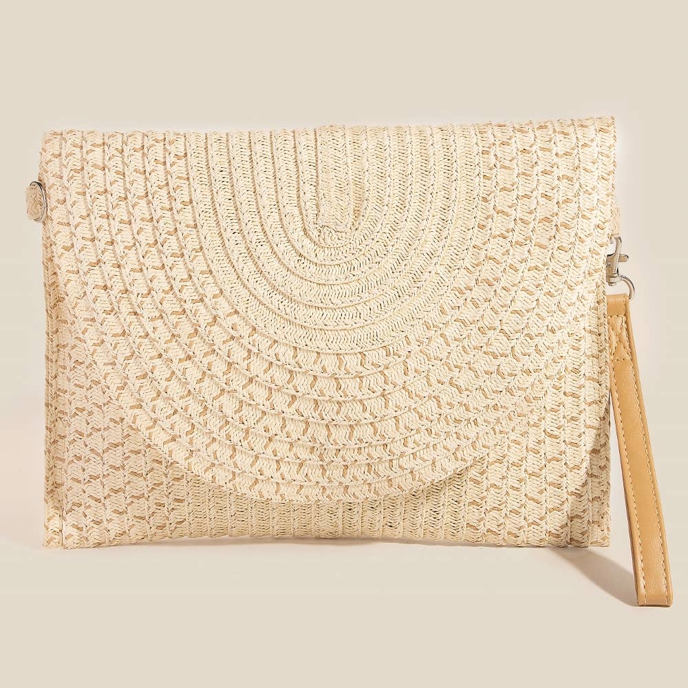 Tight Woven Envelope Clutch Bag