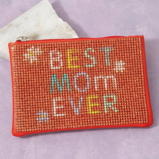 Best Mom Every Pave Coin Purse