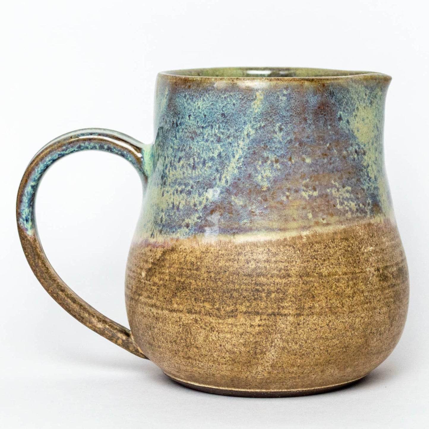 Green 32oz Pitcher - Handthrown, in Ohio, Stoneware Ceramic
