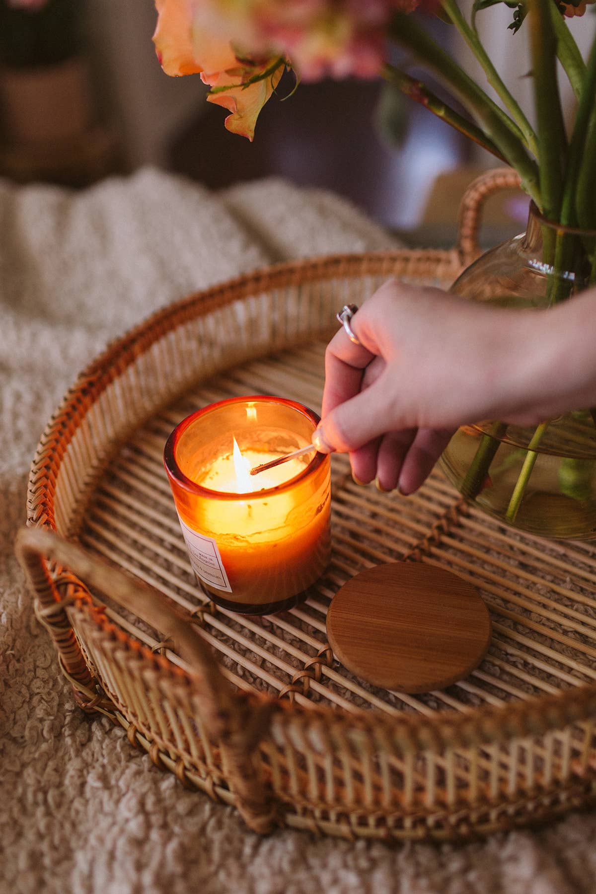 WildFlora Hand-Poured Candle: AMBER