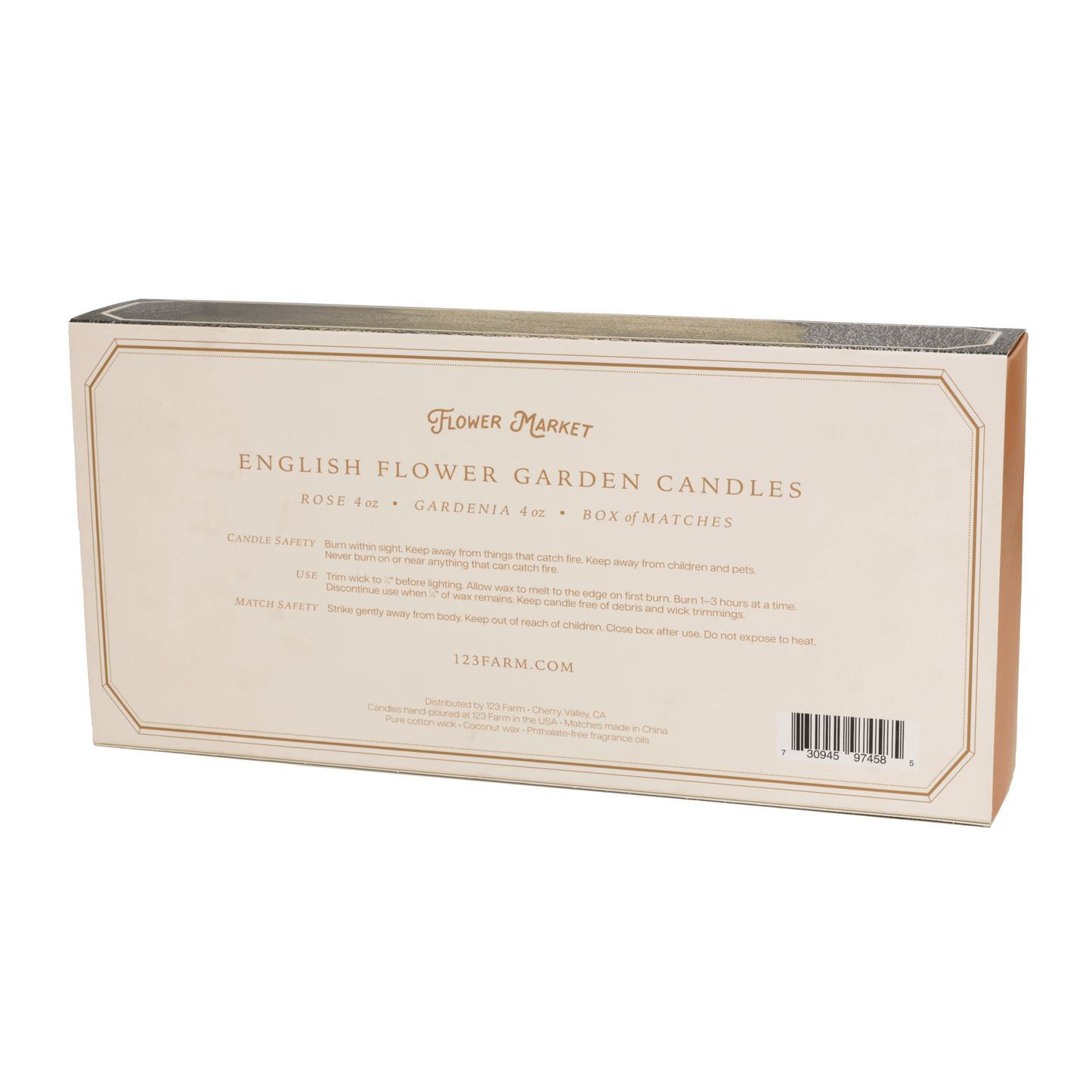 English Flower Garden Candles Set