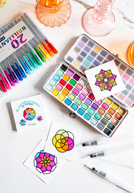 Kaleidoscopes in Color Mini Coloring Book