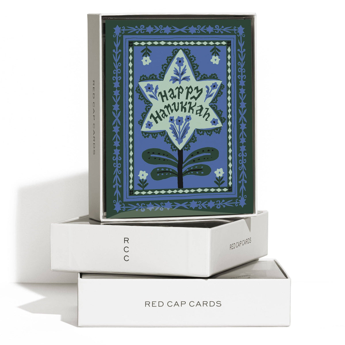 Hanukkah Stamp Greeting Card by Emily Isabella