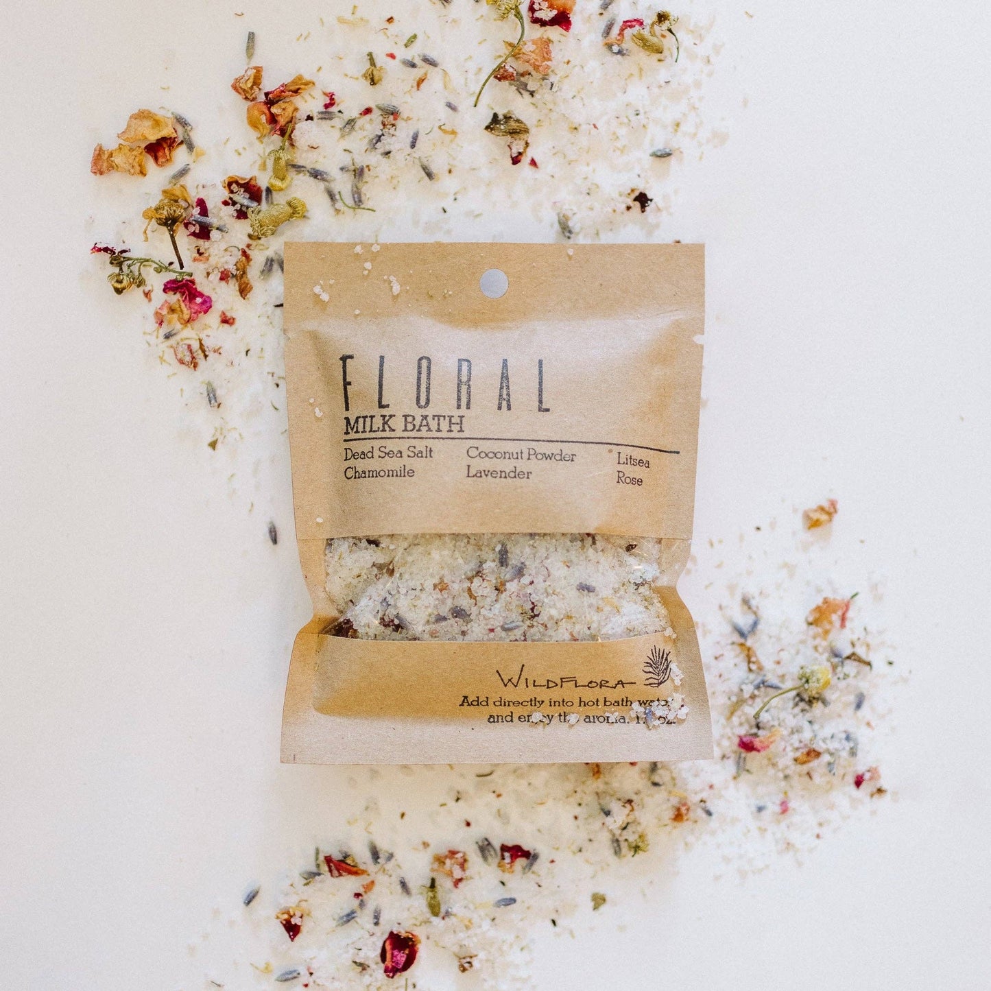 WildFlora Bath Salts – Single Splash Packets (3 Varieties)