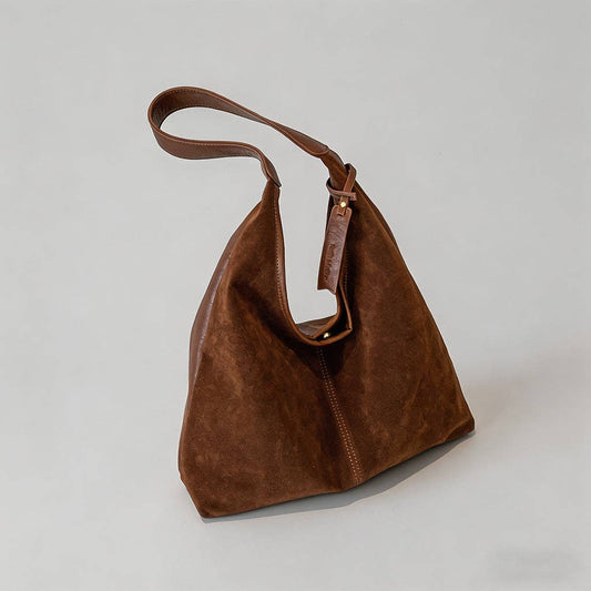 Vintage Suede Hobo Purse | Shoulder Bag