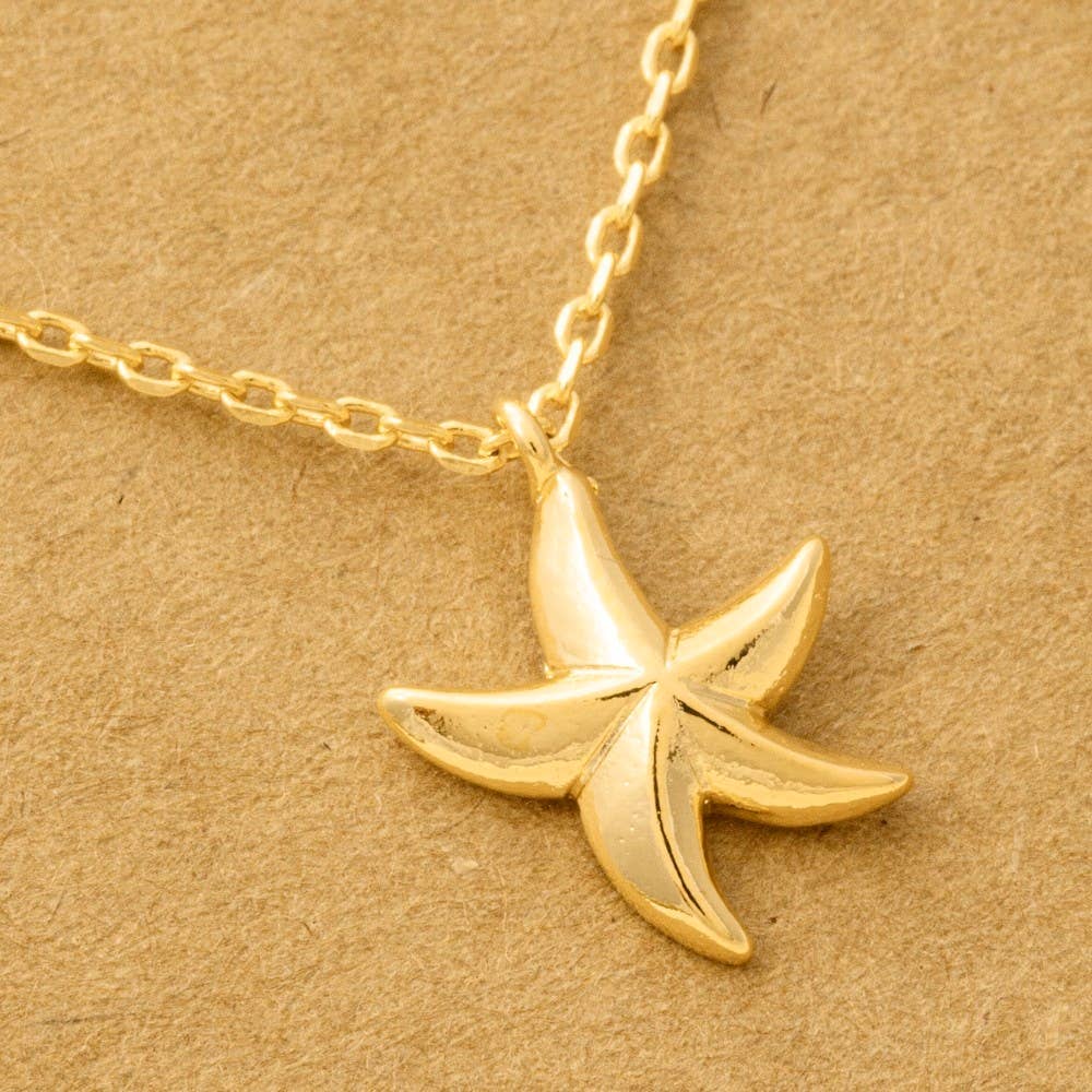 Gold Dipped Star Pendant Necklace