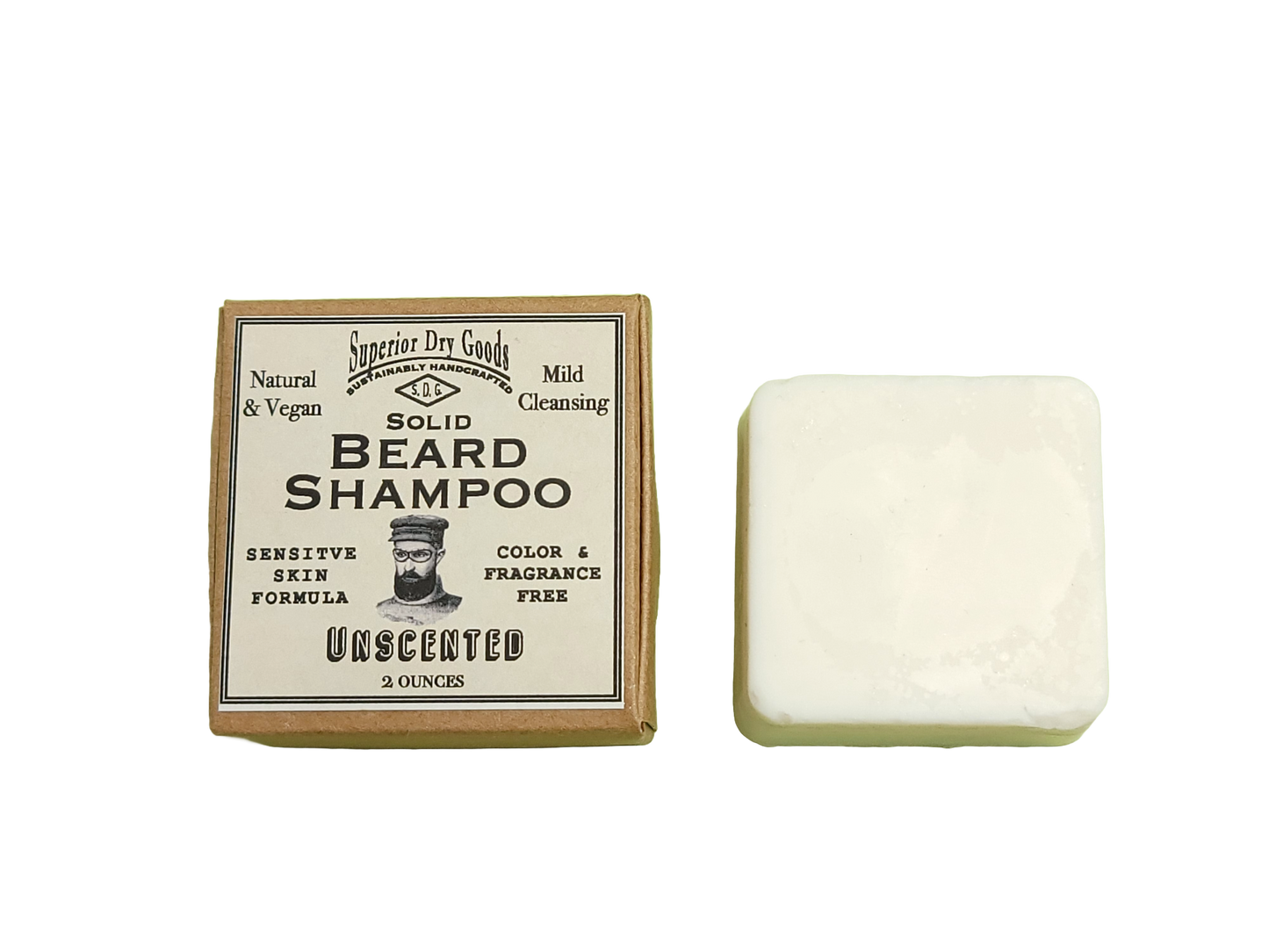  Solid Beard Shampoo | Natural | Unscented