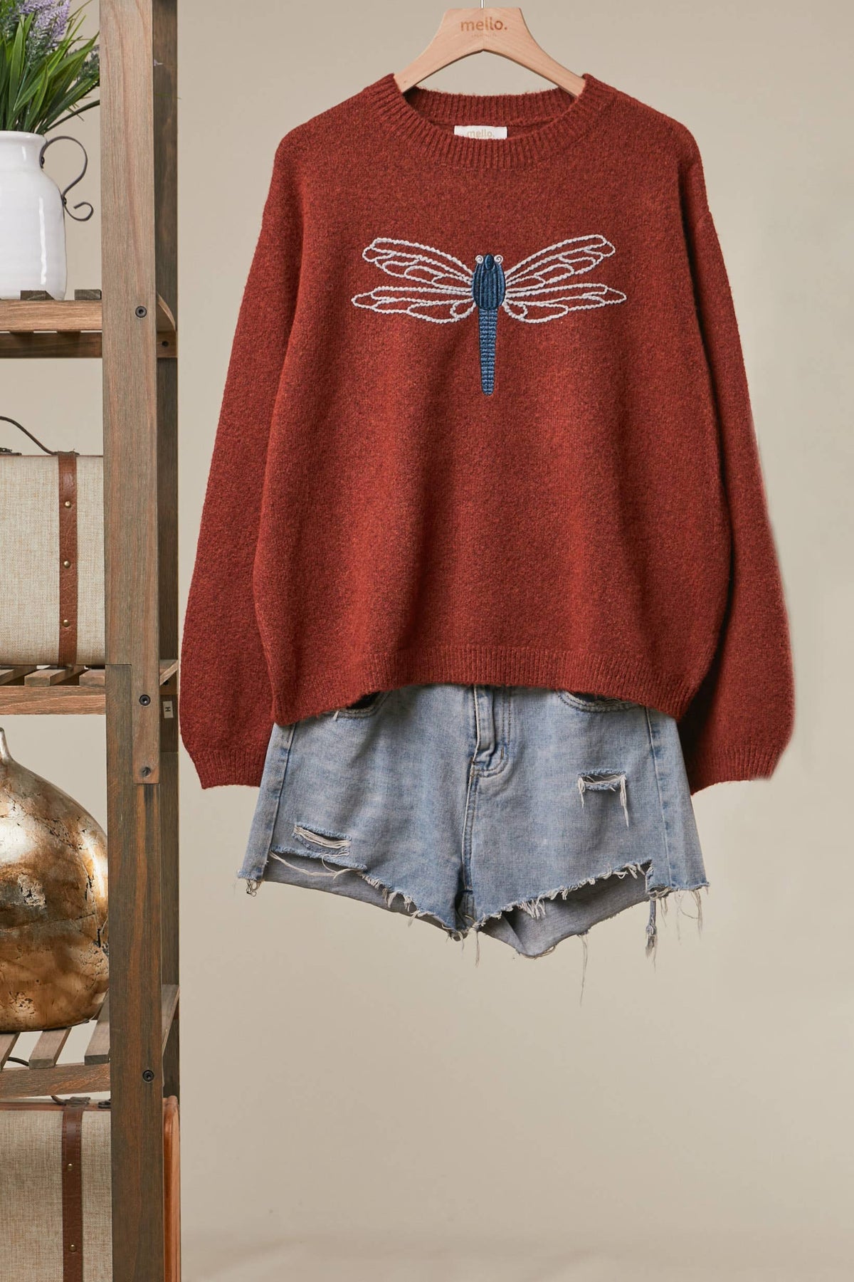 Dragonfly Ember Knit Sweater