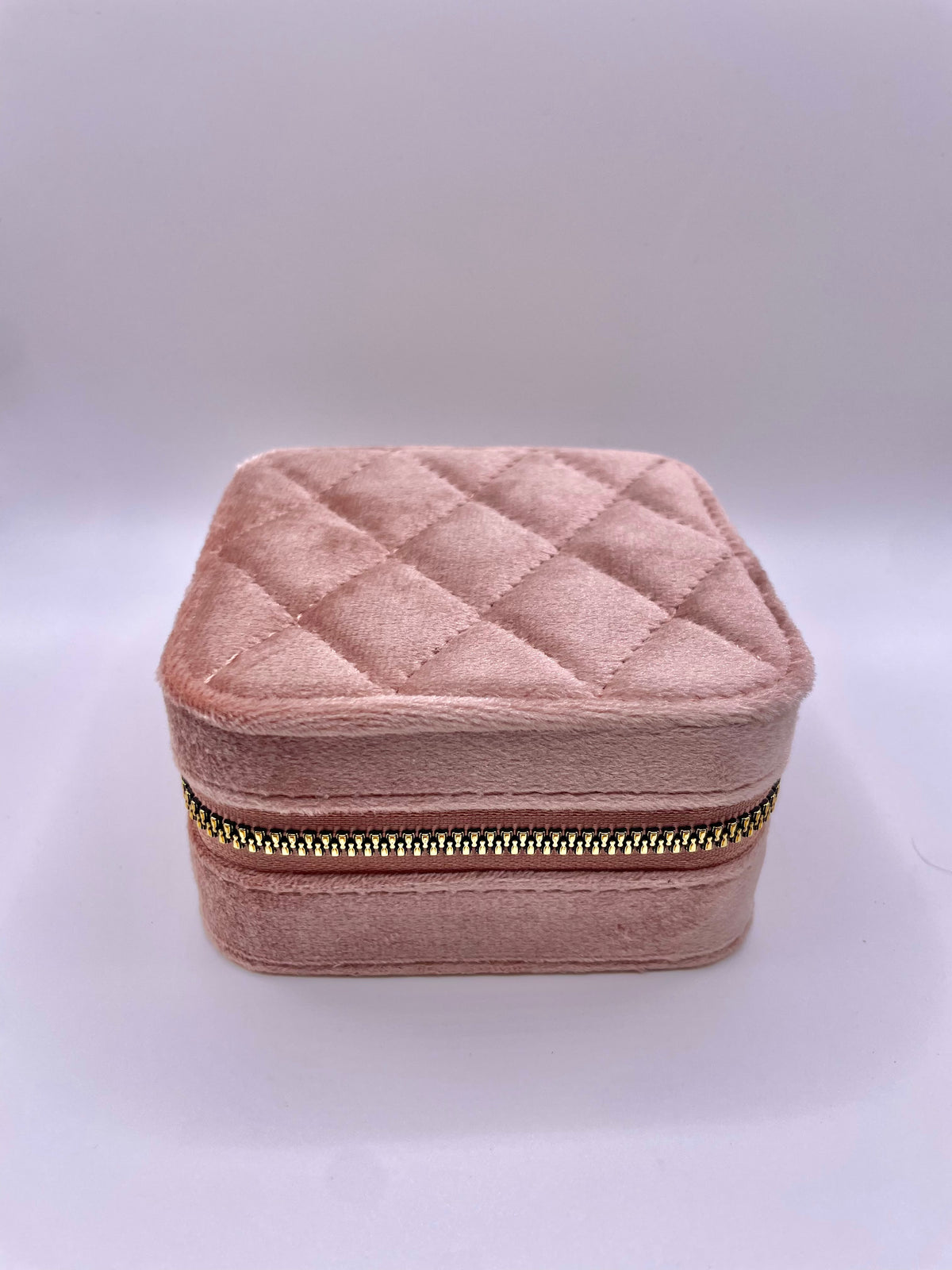 Square Jewelry Case Quilted Velvet | Color Variety