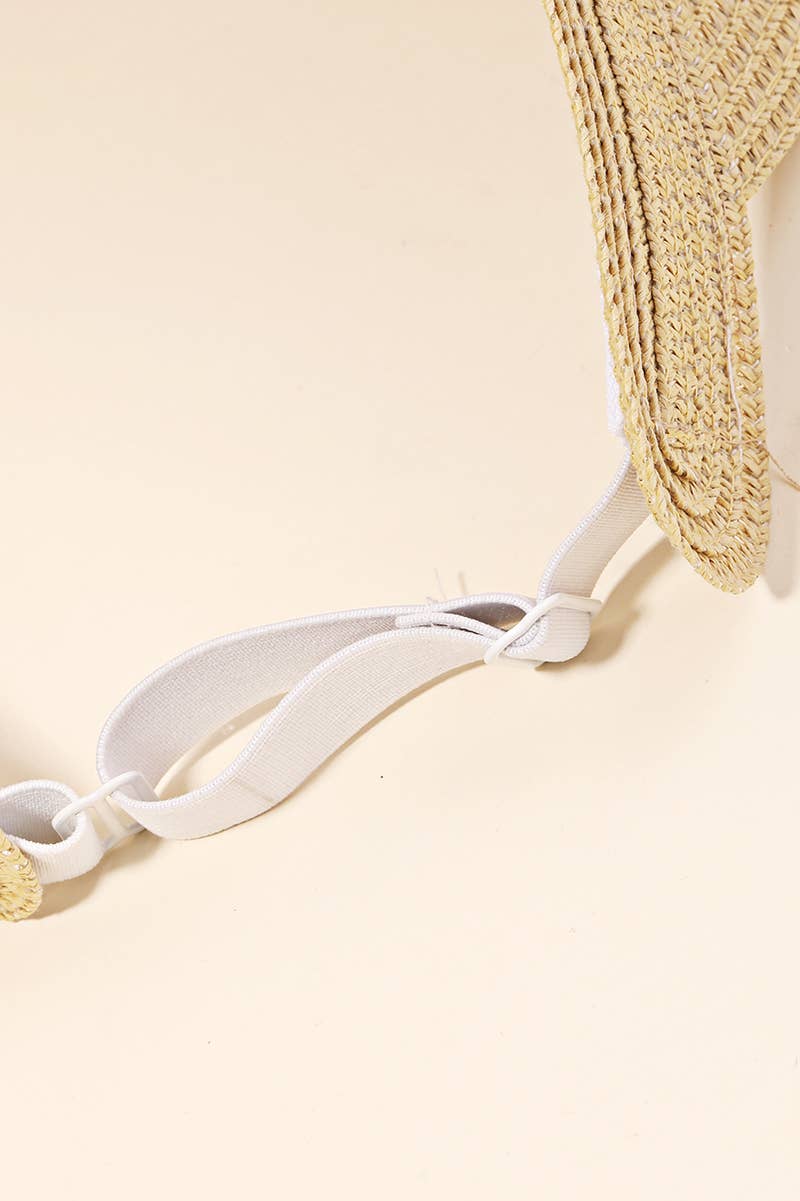 Natural Straw Fashion Visor