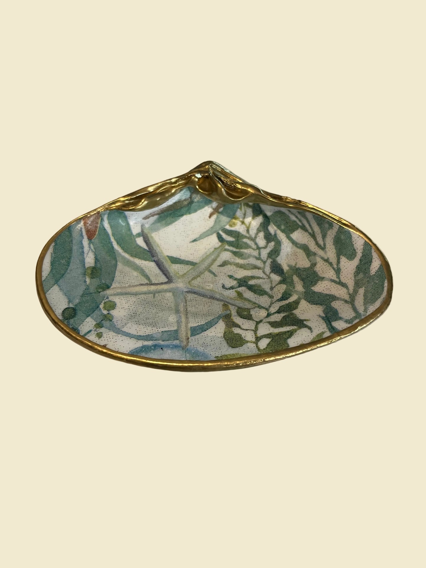 Shell Dish| Starfish + Kelp red