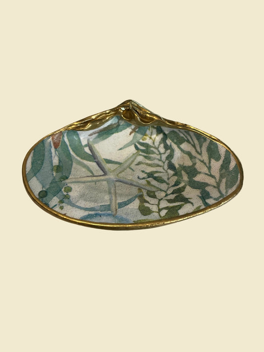 Shell Dish| Starfish + Kelp red