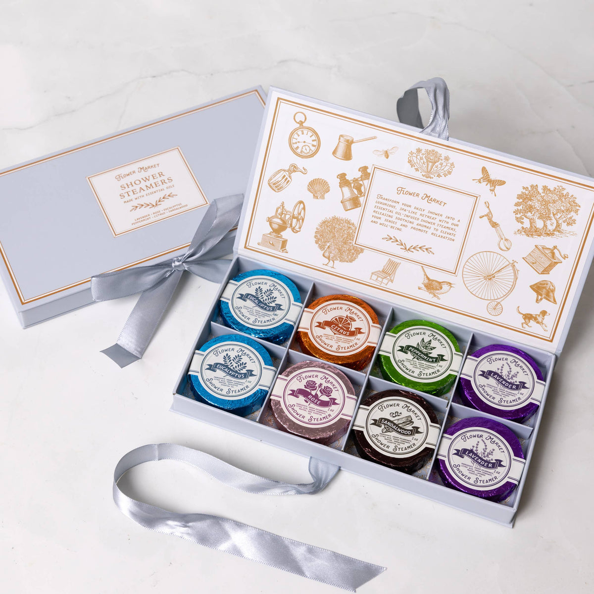 Boxed Shower Steamers – 8-Piece Aromatherapy Set