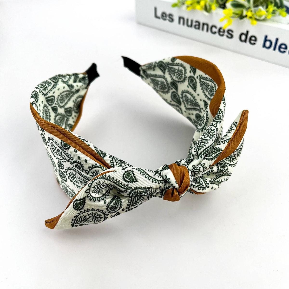 Colorful Geometric Floral Wide Headband