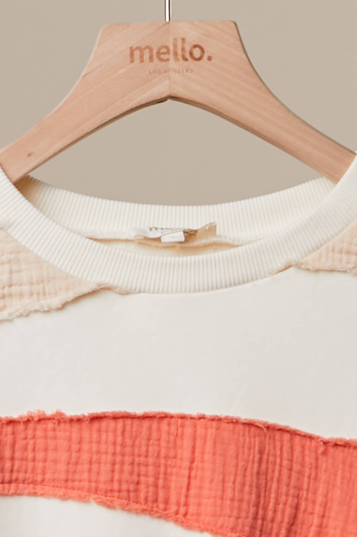 Retro Sunburst Mixed-Fabric Patchwork Sweatshirt