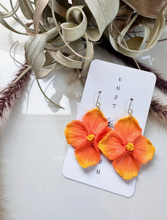 California Poppy Earrings