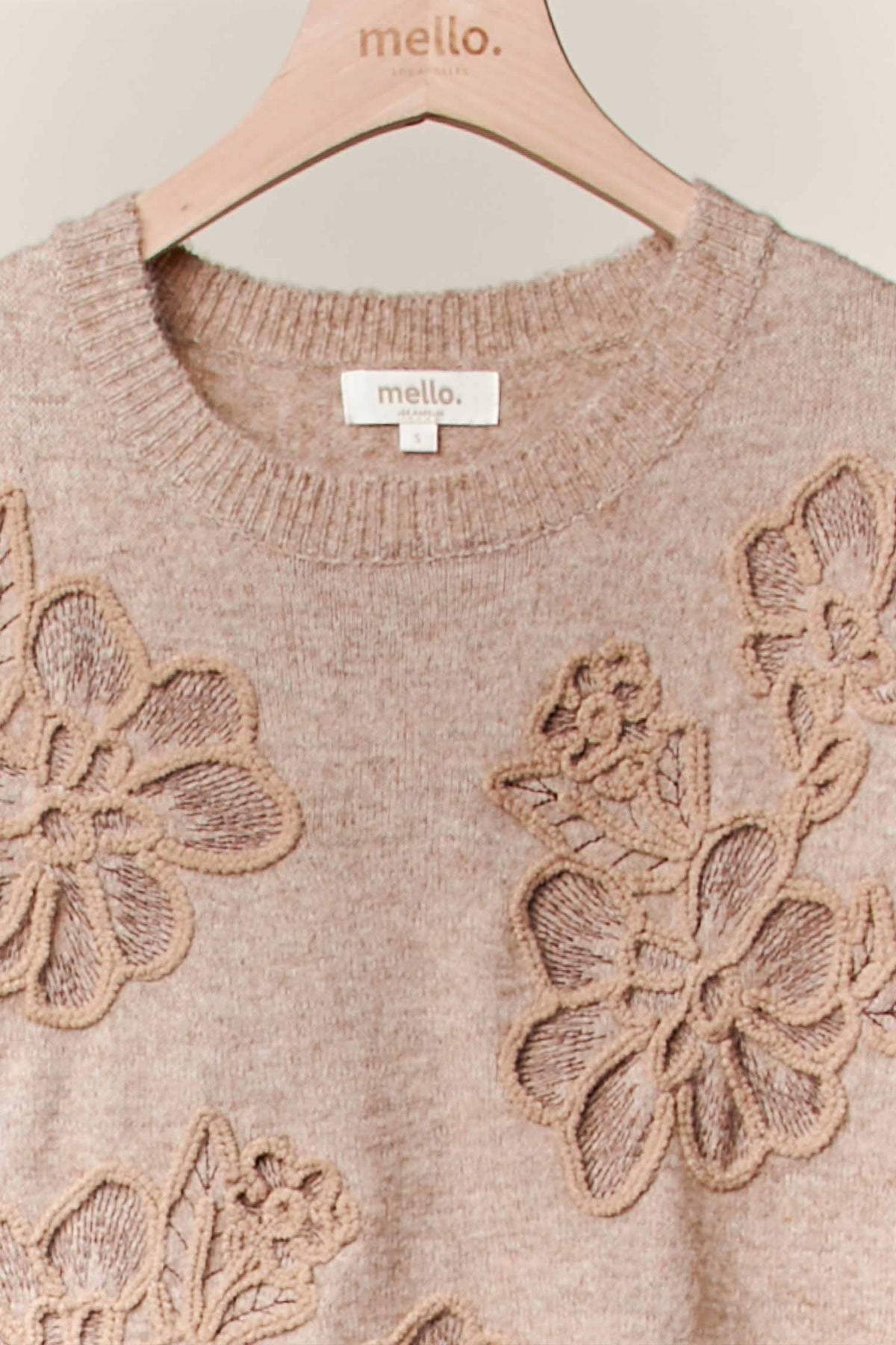 Embroidered Floral Detail Sweater